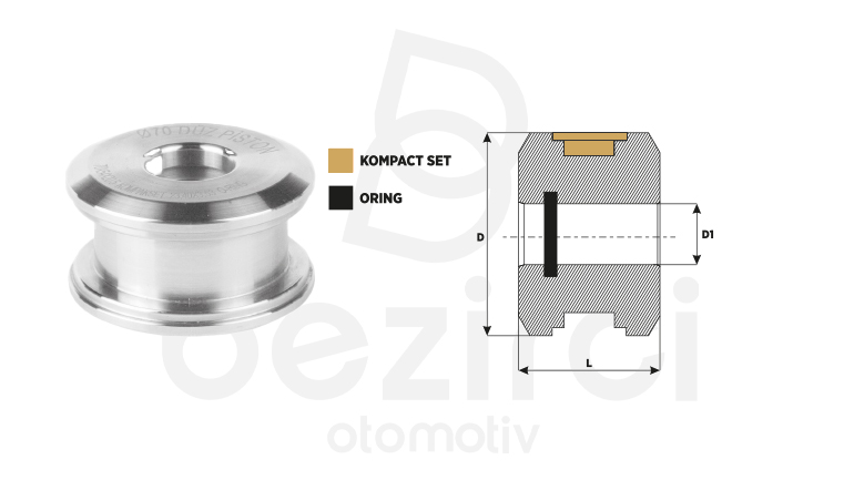 Hidrolik Silindir Çelik Piston Düz Tip